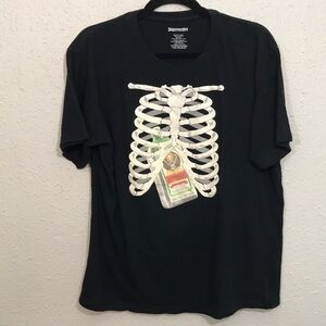 Jaegermeister Real Ribs Black Screen Print T-Shirt            size XXL